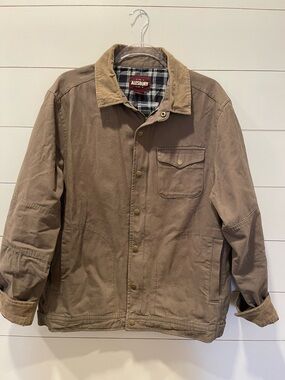 Alesbury Arlo Men's Light Olive Canvas Work Jacket Size Large